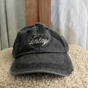 Vintage Black Baseball Cap